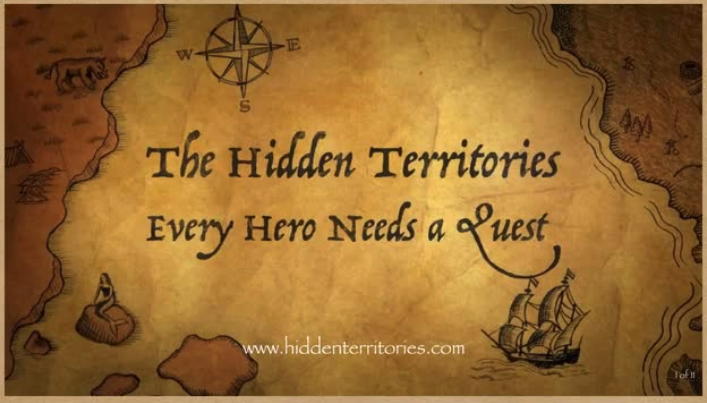 Parchment title card for The Hidden Territories.